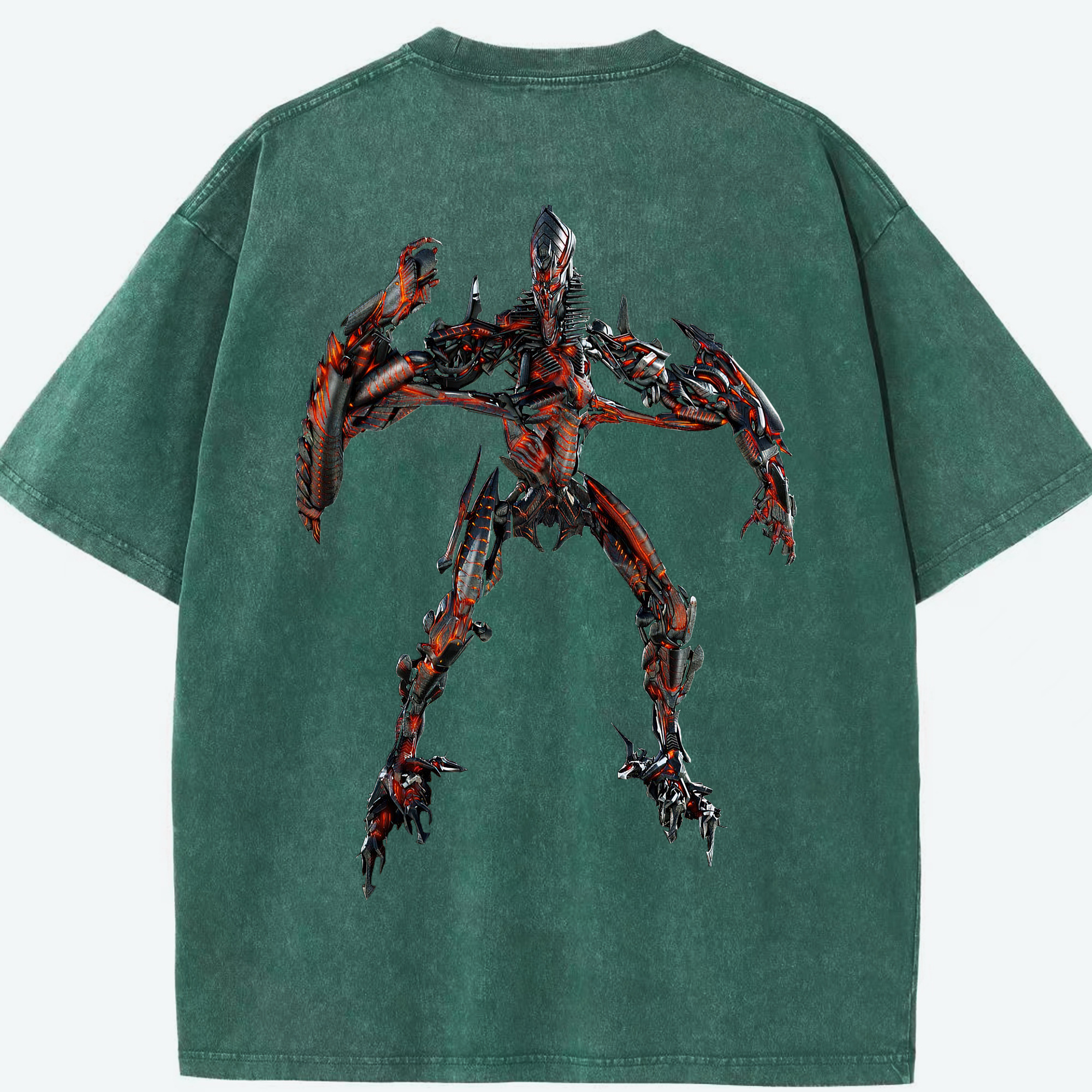 （画像用）  綿100% ヴィンテージ風 半袖Tシャツ（背面プリント）